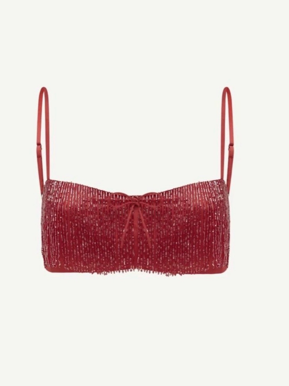 Asta Resort Yasmin Fringe Bralette in Dusk